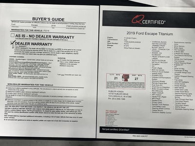 2019 Ford Escape Titanium