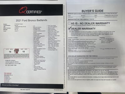 2021 Ford Bronco Badlands