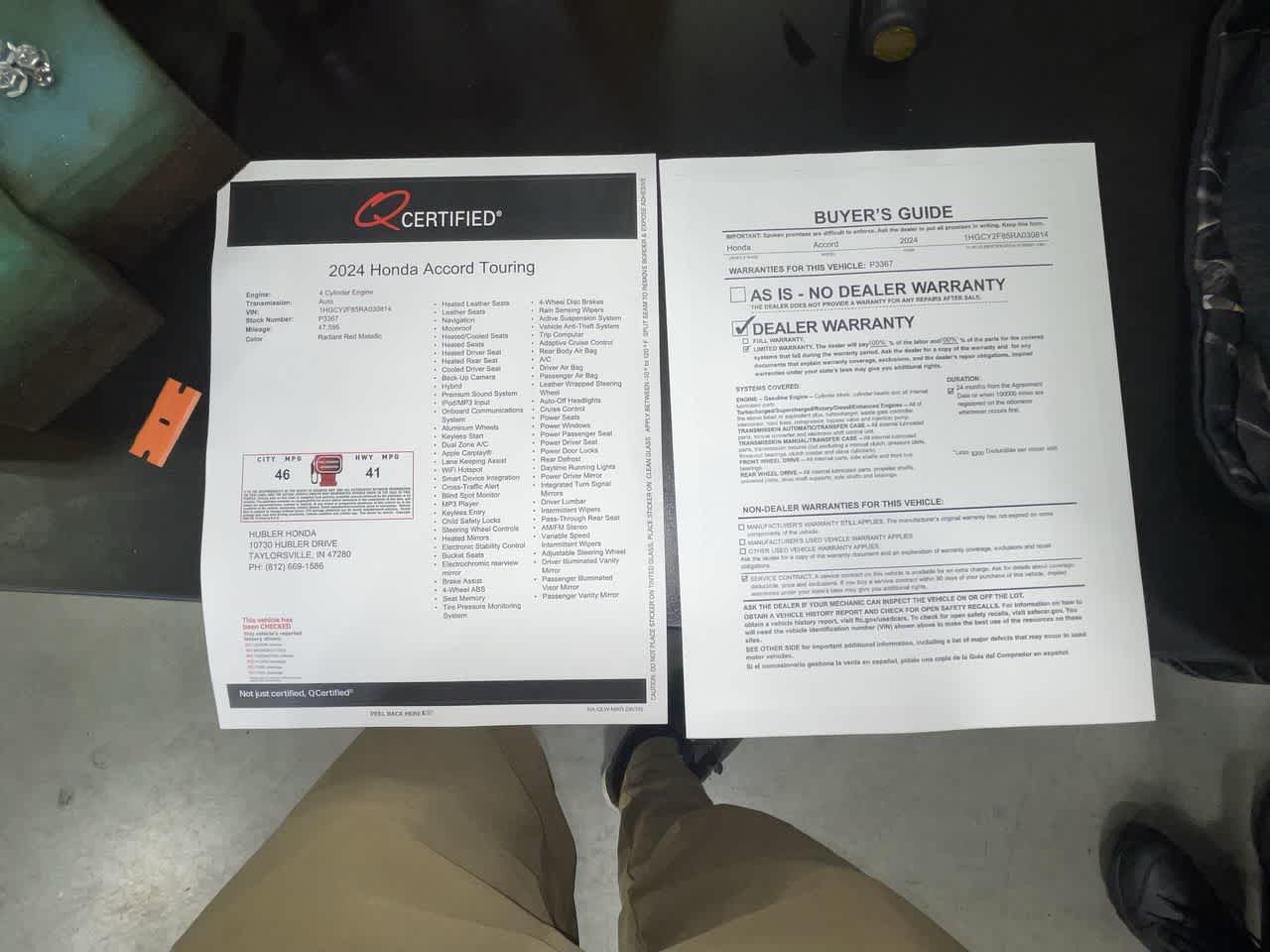 2024 Honda Accord Hybrid Touring