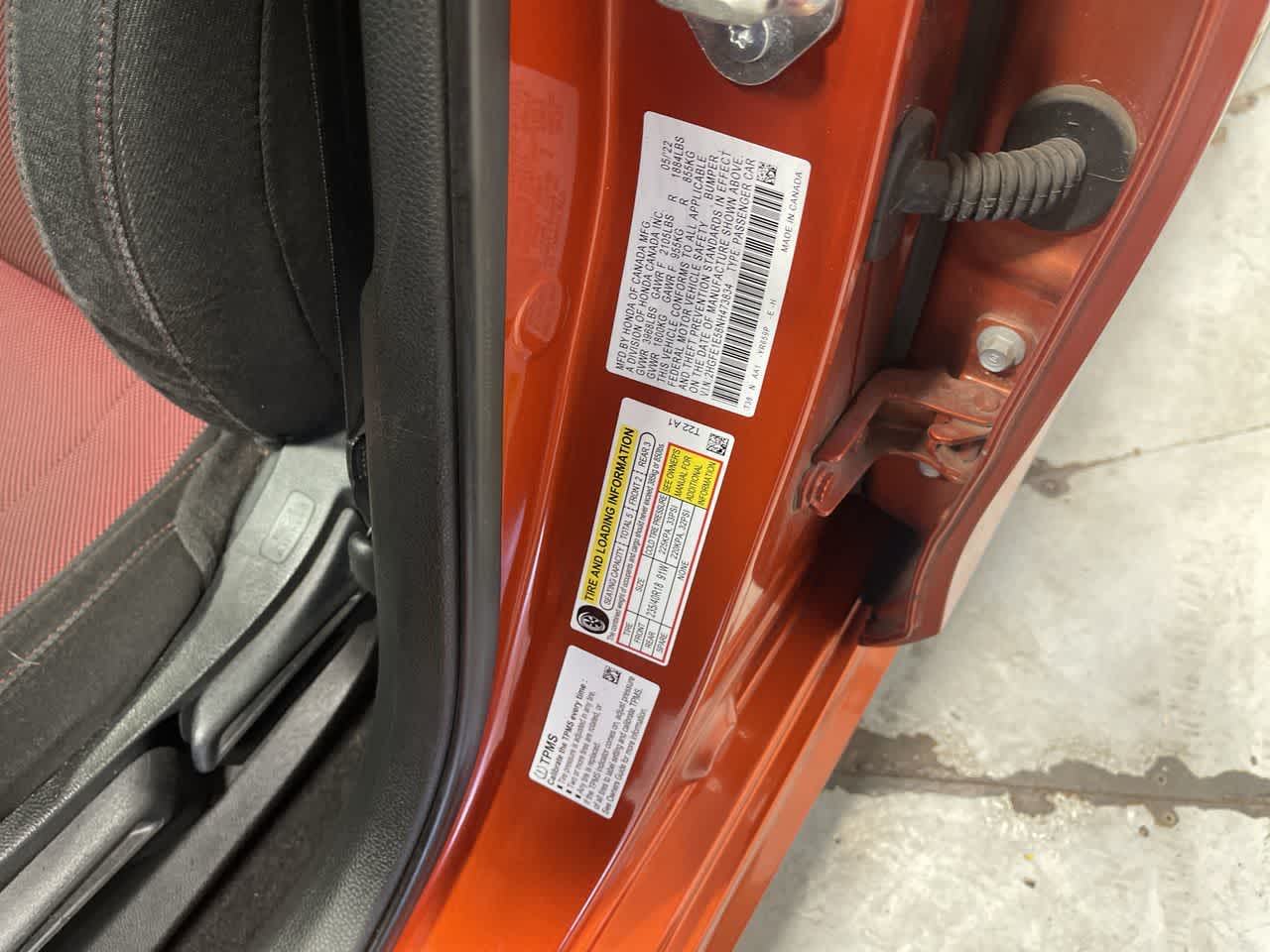 2022 Honda Civic Si Manual