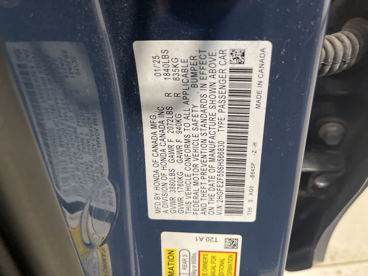 2025 Honda Civic Sport