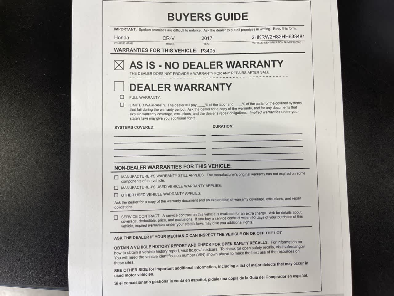 2017 Honda CR-V EX-L