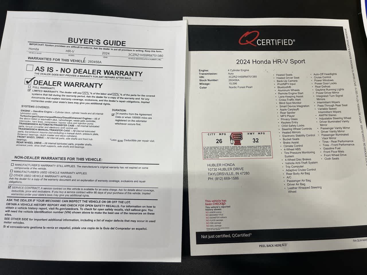 2024 Honda HR-V Sport