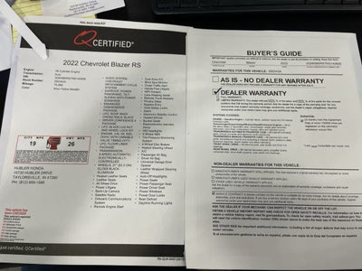 2022 Chevrolet Blazer RS