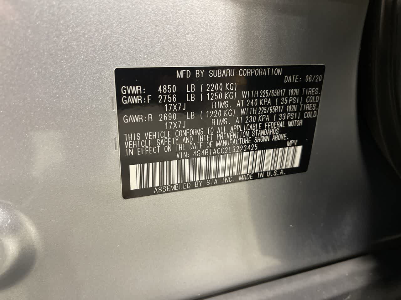 2020 Subaru Outback Premium