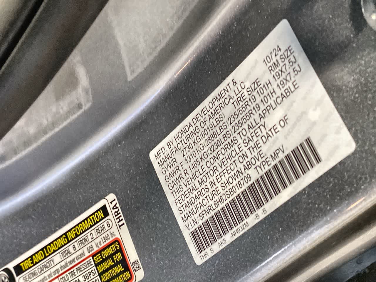 2025 Honda Odyssey Touring