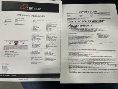 2023 Honda Odyssey Elite