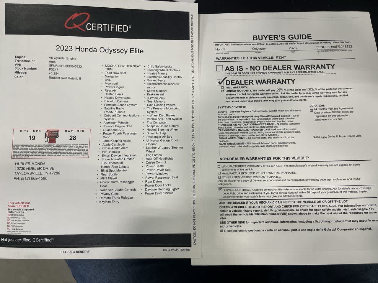 2023 Honda Odyssey Elite