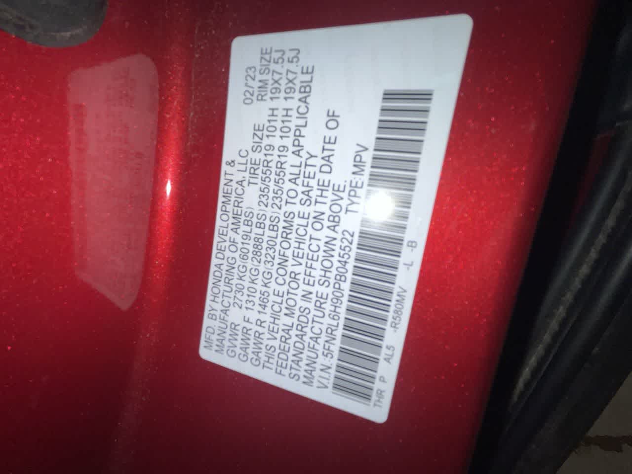 2023 Honda Odyssey Elite