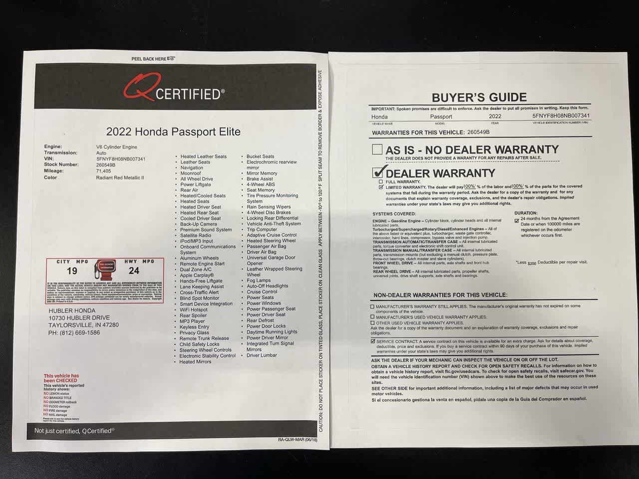 2022 Honda Passport Elite