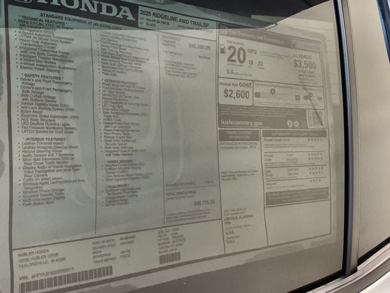 2025 Honda Ridgeline TrailSport