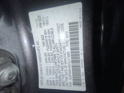 2016 Honda CR-V Touring