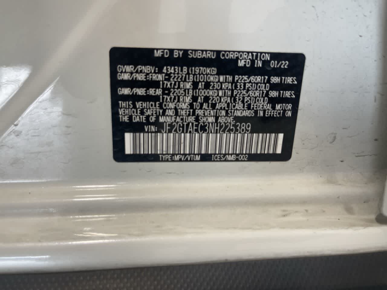 2022 Subaru Crosstrek Premium