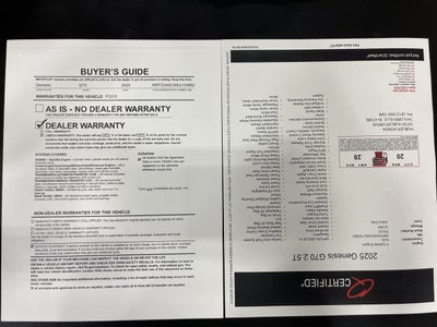 2025 Genesis G70 2.5T