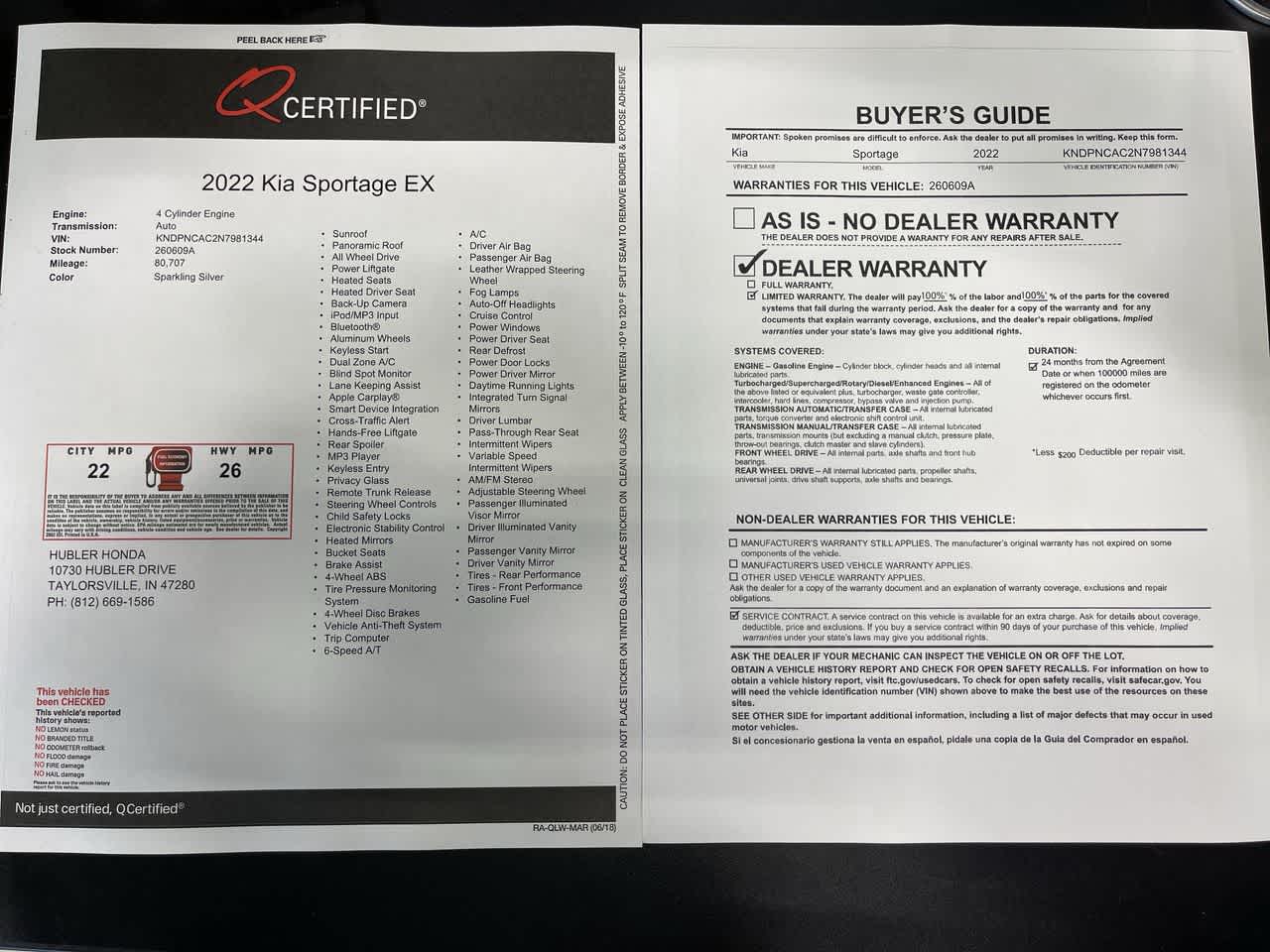 2022 Kia Sportage EX