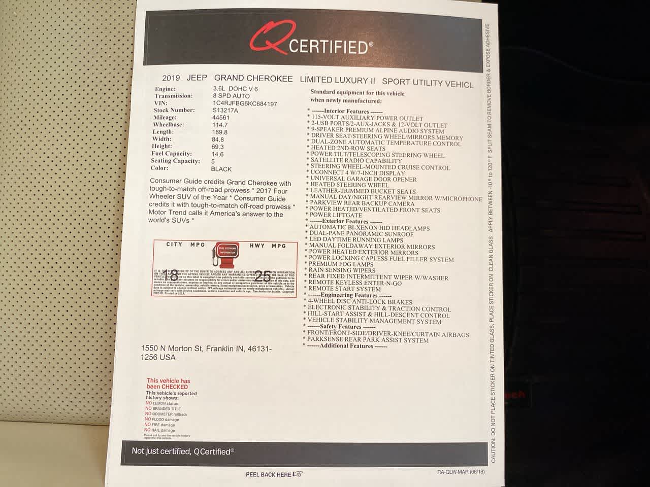 2019 Jeep Grand Cherokee Limited