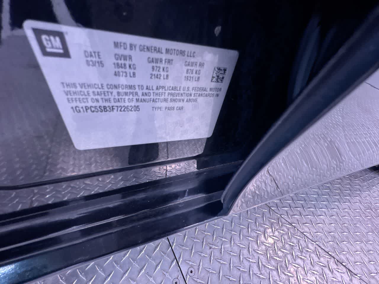 2015 Chevrolet Cruze LT