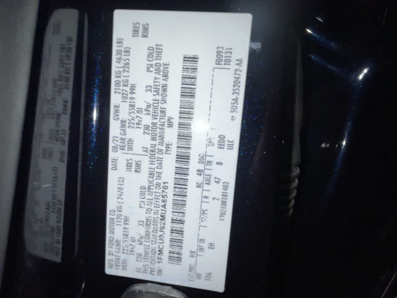 2021 Ford Escape Titanium