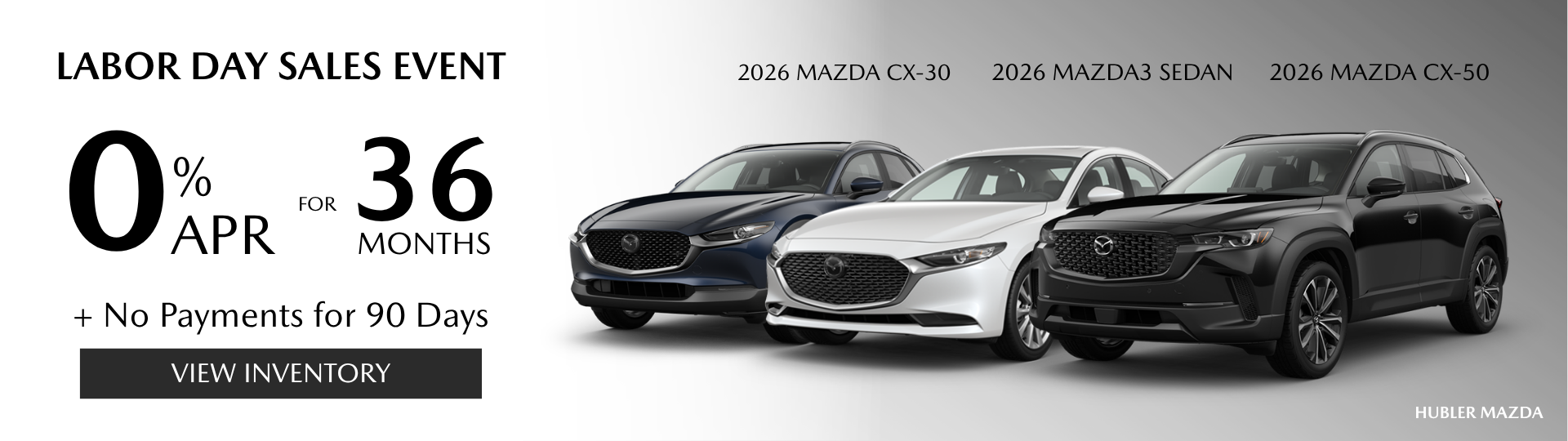 Labor Day Sales Event 0% for 36