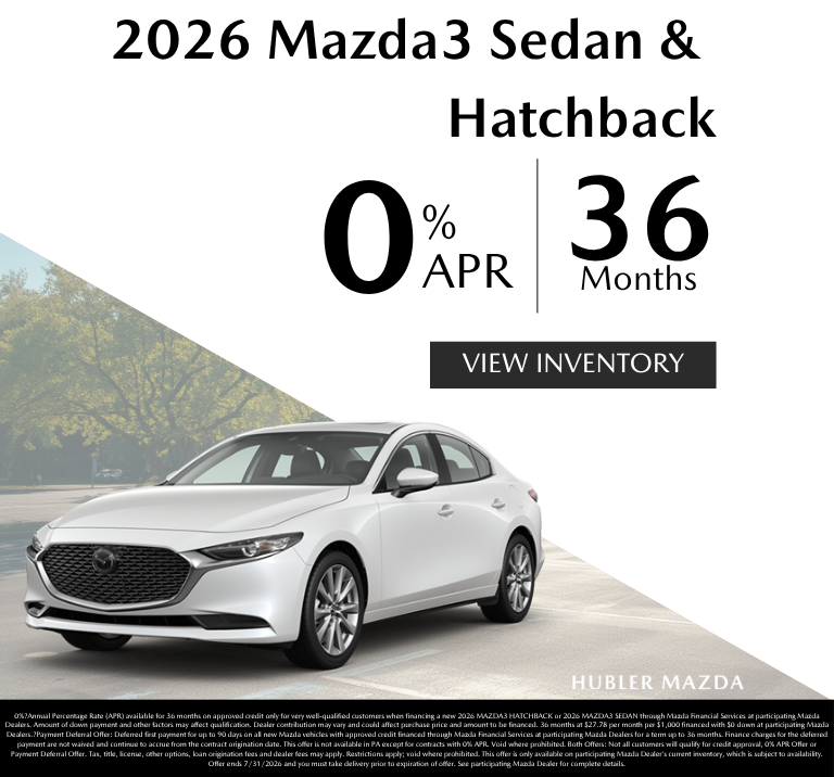 2026 Mazda3 Sedan & Hatchback