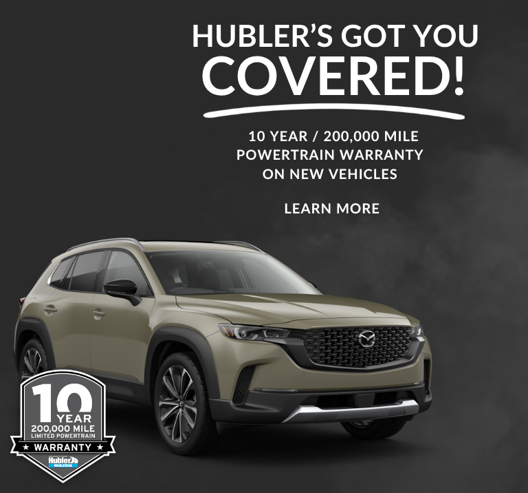 Hubler 10 year, 200,000 mile Powertrain Warranty.